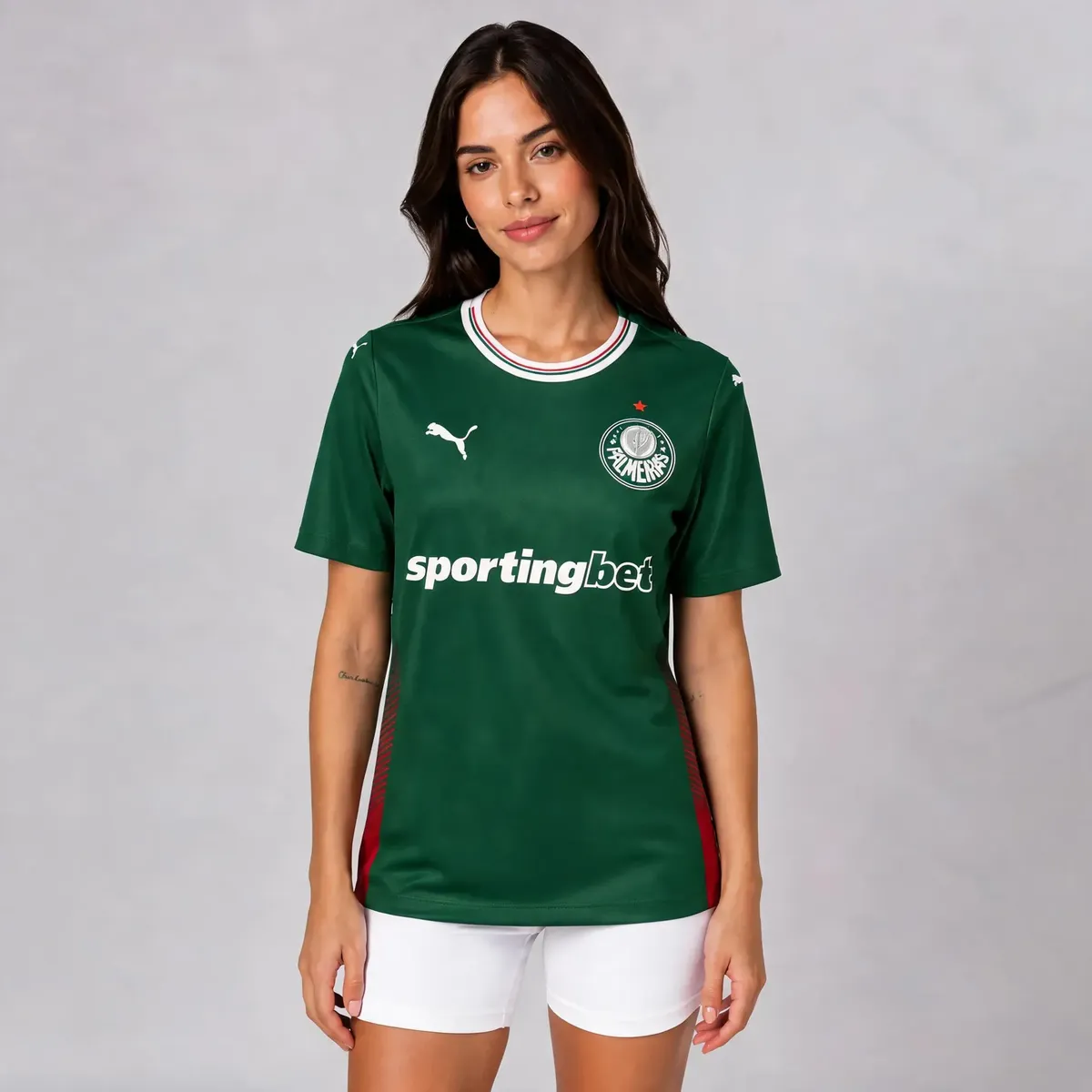 Camisa Palmeiras Feminina 26/27 Puma Torcedor Oficial
