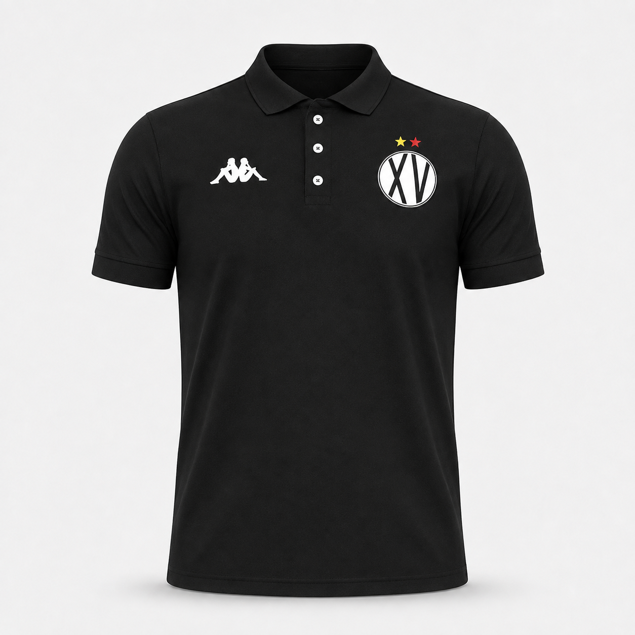 Camisa polo preta XV de Piracicaba Kappa