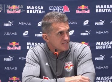 “O campo sintético dificulta pra gente”, diz Mancini após empate com Athletico-PR
