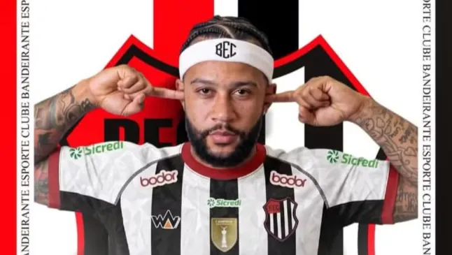 Bandeirante 'oficializa' Memphis Depay - Foto: Reprodução/Instagram