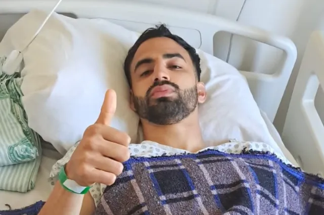 Raphael Carvalho no hospital - Foto: Divulgação / Marília