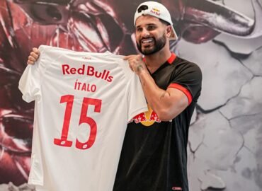 Visita ilustre: Campeão mundial de surfe, Ítalo Ferreira realiza testes físicos no CT do Bragantino