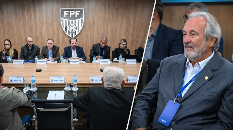 imagem da materia: Presidente da Ponte Preta chega atrasado em reunião da A2