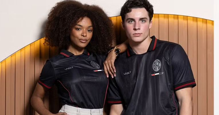 Terceiro uniforme do Botafogo-SP em homenagem aos 108 anos de fundação — Foto: Divulgação/Volt