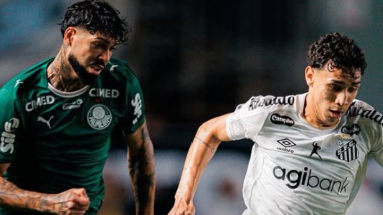Santos e Palmeiras empatam sem gols na Vila Belmiro