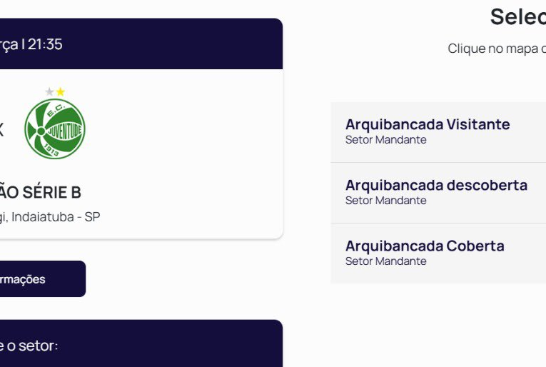 Ingressos superfaturados para Ponte Preta x Juventude, em Indaiatuba