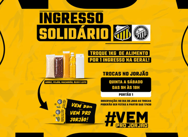Ingressos solidários para Novorizontino x Operário-PR - Foto: Reprodução